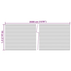 Sichtschutzstreifen Steinoptik Grau 35x0,19 m PVC