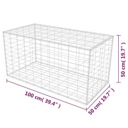 Gabionenkorb Stahl 100×50×50 cm