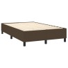 Boxspringbett mit Matratze Dunkelbraun 120x200 cm Stoff