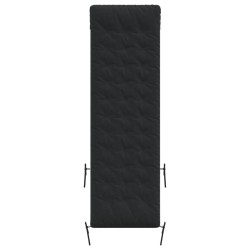 Sonnenliegen-Auflage Schwarz 160x50x10 cm Wildleder-Optik