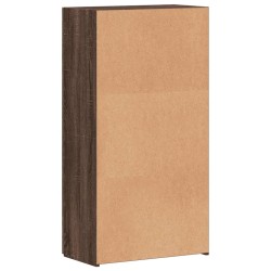 Aktenschrank Braun Eichen-Optik 60x32x115 cm Holzwerkstoff