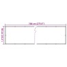 Balkon-Sichtschutz Steinoptik Grau 700x90 cm PVC