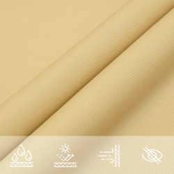 Sonnensegel Sandfarbe 3x4x5 m 100% Polyester Oxford