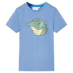 Kinder-T-Shirt Mittelblau 116