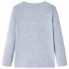 Kinder-Langarmshirt Grau Melange 104