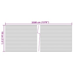 Sichtschutzstreifen 2 Stk. Steinoptik Grau 35x0,19 m PVC