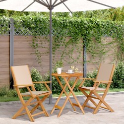 3-tlg. Bistro-Set Beige...