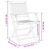 Gartenstühle 8 Stk. Klappbar 54,5x58x90 cm Massivholz Akazie