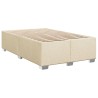 Boxspringbett mit Matratze Creme 120x190 cm Stoff