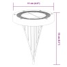 Solar-Bodenleuchten mit Erdspieß 4 Stk. Warmweiß
