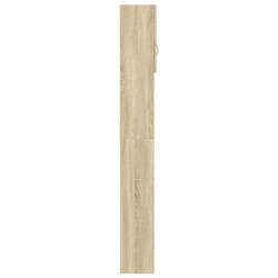 Waschmaschinenschrank Sonoma-Eiche 64x25,5x190 cm Holzwerkstoff