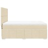 Boxspringbett mit Matratze Creme 140x200 cm Stoff