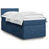 Boxspringbett mit Matratze Blau 90x190 cm Stoff