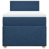 Boxspringbett mit Matratze Blau 90x190 cm Stoff