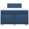 Boxspringbett mit Matratze Blau 120x190 cm Stoff