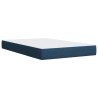 Boxspringbett mit Matratze Blau 120x190 cm Stoff