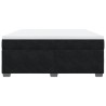 Boxspringbett mit Matratze Schwarz 180x200 cm Samt