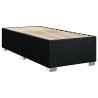 Boxspringbett mit Matratze Schwarz 100x200 cm Stoff