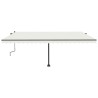 Standmarkise Manuell Einziehbar 500x300 cm Creme