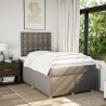 Boxspringbett mit Matratze Taupe 120x190 cm Stoff