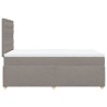 Boxspringbett mit Matratze Taupe 120x190 cm Stoff