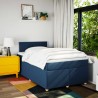 Boxspringbett mit Matratze Blau 120x190 cm Stoff