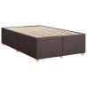 Boxspringbett mit Matratze Dunkelbraun 120x200 cm Stoff