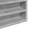 Vitrinenschrank Betongrau 80x8,5x58 cm Holzwerkstoff