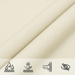 Sonnensegel Oxford-Gewebe Rechteckig 3,5x4,5 m Creme