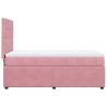 Boxspringbett mit Matratze Rosa 80x200 cm Samt