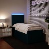 Boxspringbett mit Matratze Blau 90x190 cm Samt