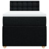 Boxspringbett mit Matratze Schwarz 90x190 cm Stoff