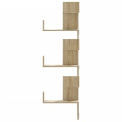 Wand-Eckregal Sonoma-Eiche 45x45x147 cm Holzwerkstoff