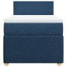 Boxspringbett mit Matratze Blau 90x190 cm Stoff