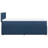 Boxspringbett mit Matratze Blau 90x190 cm Stoff