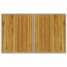 Gartentisch mit Holzplatte Beige 110x68x70 cm Poly Rattan