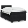 Boxspringbett mit Matratze Schwarz 120x190 cm Samt