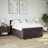 Boxspringbett mit Matratze Dunkelbraun 140x190 cm Stoff