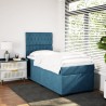 Boxspringbett mit Matratze Blau 100x200 cm Samt