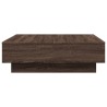 Couchtisch Braun Eichen-Optik 90x90x28 cm Holzwerkstoff