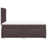 Boxspringbett mit Matratze Dunkelbraun 120x200 cm Stoff