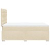 Boxspringbett mit Matratze Creme 120x190 cm Stoff