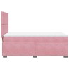 Boxspringbett mit Matratze Rosa 90x200 cm Samt