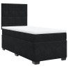 Boxspringbett mit Matratze Schwarz 80x200 cm Samt