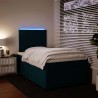 Boxspringbett mit Matratze Blau 120x190 cm Samt