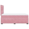 Boxspringbett mit Matratze Rosa 120x190 cm Samt