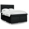 Boxspringbett mit Matratze Schwarz 140x190 cm Stoff