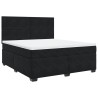 Boxspringbett mit Matratze Schwarz 180x200 cm Samt