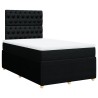 Boxspringbett mit Matratze Schwarz 120x200 cm Stoff