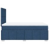 Boxspringbett mit Matratze Blau 120x200 cm Stoff